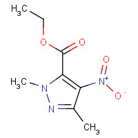78208-68-1 1,3-DIMETHYL-4-NITRO-1H-PYRAZOLE-5-CARBOXYLIC ACID ETHYL ESTER chemical structure