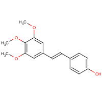 116519-00-7 (E)-4-[2-(3,4,5-trimethoxyphenyl)ethenyl]-Phenol chemical structure