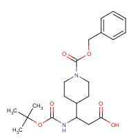 886362-33-0 3-N-BOC-AMINO-3-(4'-CBZ)PIPERIDINE-PROPIONIC ACID chemical structure