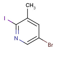 376587-52-9 5-Bromo-2-iodo-3-methylpyridine chemical structure