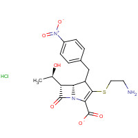 442847-69-0 (5R,6S)-4-Nitrobenzyl-3-[(2-aminoethyl)thio]-6-[(1R)-1-hydroxyethyl]-1-azabicyclo[3.2.0]hept-2-ene-7-one-2-carboxylate hydrochloride chemical structure