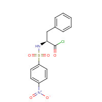 146815-23-8 N-(4-NITROPHENYLSULFONYL)-L-PHENYLALANYL CHLORIDE chemical structure