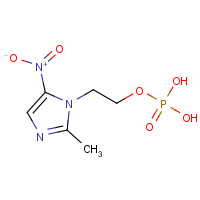 73334-05-1 2-(2-methyl-5-nitro-imidazol-1-yl)ethoxyphosphonic acid chemical structure