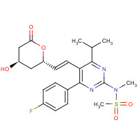 503610-43-3 N-[4-(4-Fluorophenyl)-6-(1-methylethyl)-5-[(1E)-2-[(2S,4R)-tetrahydro-4-hydroxy-6-oxo-2H-pyran-2-yl]ethenyl]-2-pyrimidinyl]-N-methylmethanesulfonamide chemical structure