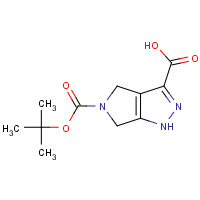1160248-35-0 5-(tert-butoxycarbonyl)-1,4,5,6-tetrahydropyrrolo[3,4-c]pyrazole-3-carboxylic acid chemical structure