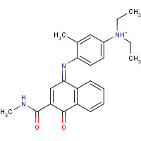 102187-53-1 4-[[4-(diethylamino)-2-methylphenyl]imino]-1,4-dihydro-N-methyl-1-oxo-2-Naphthalenecarboxamide chemical structure