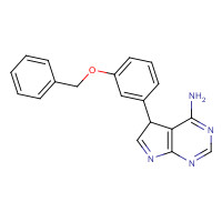475489-37-3 5-(3-(benzyloxy)phenyl)-5H-pyrrolo[2,3-d]pyrimidin-4-amine chemical structure