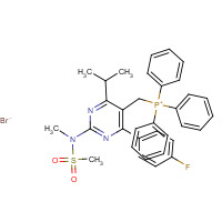 885477-83-8 Phosphonium,[[4-(4-fluorophenyl)-6-(1-methylethyl)-2-[methyl(methylsulfonyl)amino]-5-pyrimidinyl]me chemical structure