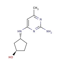 1184919-68-3 (1R,3R)-3-(2-amino-6-methylpyrimidin-4-ylamino)cyclopentanol chemical structure