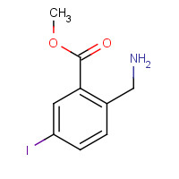 1131587-34-2 methyl 2-(aminomethyl)-5-iodobenzoate chemical structure