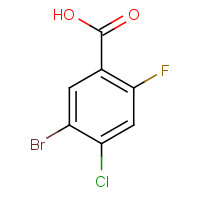 289038-22-8 5-BROMO-4-CHLORO-2-FLUOROBENZOIC ACID chemical structure