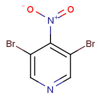 62516-09-0 3,5-DIBROMO-4-NITROPYRIDINE-N-OXIDE chemical structure