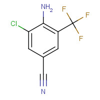 62584-25-2 2-AMINO-3-CHLORO-5-CYANOBENZOTRIFLUORIDE chemical structure