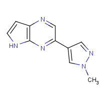 1184918-64-6 3-(1-methyl-1H-pyrazol-4-yl)-5H-pyrrolo[2,3-b]pyrazine chemical structure
