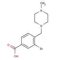 765269-29-2 3-Bromo-4-[(4-methylpiperazin-1-yl)methyl]benzoic acid chemical structure