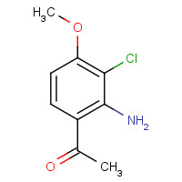 923289-36-5 Ethanone,1-(2-amino-3-chloro-4-methoxyphenyl)- chemical structure