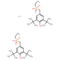 65140-91-2 Calcium bis[monoethyl(3,5-di-tert-butyl-4-hydroxylbenzyl)phosphonate] chemical structure