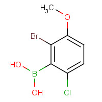 957062-90-7 2-Bromo-6-chloro-3-methoxyphenylboronic acid chemical structure