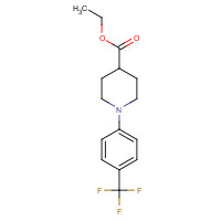 253446-38-7 1-(4-TRIFLUOROMETHYLPHENYL)PIPERIDINE-4-CARBOXYLIC ACID ETHYL ESTER chemical structure