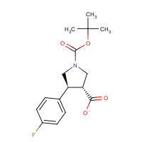 455954-94-6 4-(4-FLUORO-PHENYL)-PYRROLIDINE-1,3-DICARBOXYLIC ACID 1-TERT-BUTYL ESTER chemical structure