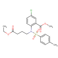 247237-43-0 5-Chloro-2-[(4-ethoxy-4-oxobutyl)[(4-methylphenyl)sulfonyl]amino]benzoic acid methyl ester chemical structure
