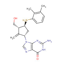 701278-07-1 2-Amino-9-[(1S,3R,4S)-4-(dimethylphenylsilyl)-3-(hydroxymethyl)-2-methylenecyclopentyl]-1,9-dihydro-6H-purin-6-one chemical structure