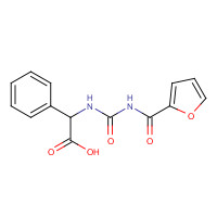 89307-25-5 alpha-[[[(2-Furanylcarbonyl)amino]carbonyl]amino]benzeneacetic acid chemical structure
