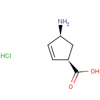 130931-85-0 (1R,4S)-4-AMINO-CYCLOPENT-2-ENECARBOXYLIC ACID HYDROCHLORIDE chemical structure