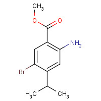 1000018-13-2 2-amino-5-bromo-4-isopropylbenzoic acid methyl ester chemical structure