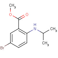 937694-12-7 methyl 5-bromo-2-(isopropylamino)benzoate chemical structure
