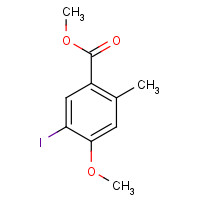1131587-52-4 methyl 5-iodo-4-methoxy-2-methylbenzoate chemical structure