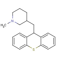 7081-40-5 1-methyl-3-(9H-thioxanthen-9-ylmethyl)piperidine chemical structure