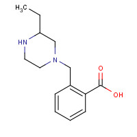 1131622-41-7 1-(2-carboxyphenyl methyl)-3-ethyl-piperazine chemical structure