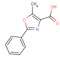 18735-74-5 5-METHYL-2-PHENYL-1,3-OXAZOLE-4-CARBOXYLIC ACID chemical structure