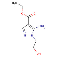 58046-49-4 ETHYL 5-AMINO-1-(2-HYDROXYETHYL)PYRAZOLE-4-CARBOXYLATE chemical structure