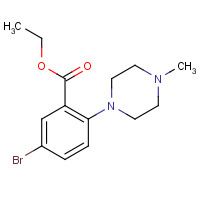 1131587-82-0 ethyl 5-bromo-2-(4-methylpiperazin-1-yl)benzoate chemical structure