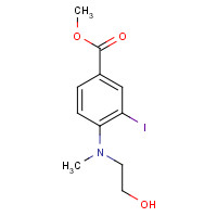 1131614-50-0 methyl 4-((2-hydroxyethyl)(methyl)amino)-3-iodobenzoate chemical structure