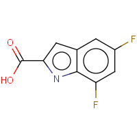 186432-20-2 5,7-Difluoroindole-2-carboxylic acid chemical structure