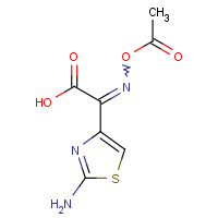 110130-88-6 (Z)-2-(2-AMINOTHIAZOL-4-YL)-2-ACETYLOXYIMINOACETIC ACID chemical structure
