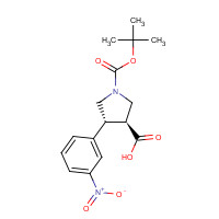 959577-50-5 Trans-1-Boc-4-(3-nitrophenyl)pyrrolidine-3-carboxylic acid chemical structure