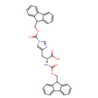 98929-98-7 N,N'-Bis(9-fluorenylmethyloxycarbonyl)-L-histidine chemical structure