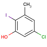 1150617-66-5 5-chloro-2-iodo-3-methylphenol chemical structure
