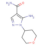 1082745-50-3 5-amino-1-(tetrahydro-2H-pyran-4-yl)-1H-pyrazole-4-carboxamide chemical structure