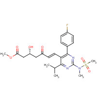 147118-39-6 Methyl(+)-(3-R)-7-[4-(4-Fluorophenyl)-6-isopropyl-2-(N-methyl-N-methanesulfonylamino) pyrimidin-5-yl]-3-hydroxy-5-oxo-6(E)-heptenoate chemical structure