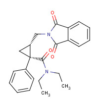 105310-75-6 cis-2-[(1,3-Dihydro-1,3-dioxo-2H-isoindol-2-yl)methyl-N,N-diethyl-1-phenylcyclopropanecarboxamide chemical structure