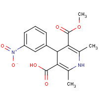 74936-72-4 1,4-Dihydro-2,6-dimethyl-4-(3-nitrophenyl)-3,5-pyridinedicarboxylic Acid 3-Methyl Ester chemical structure