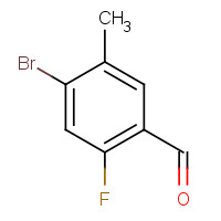 916792-23-9 4-BROMO-2-FLUORO-5-METHYLBENZALDEHYDE chemical structure