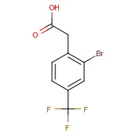 518070-15-0 2-BROMO-4-(TRIFLUORMETHYL)PHENYLACETIC ACID chemical structure