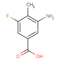 103877-75-4 3-AMINO-5-FLUORO-4-METHYLBENZOIC ACID chemical structure
