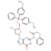 115388-95-9 5'-O-(4,4'-DIMETHOXYTRITYL)-N2-PHENOXYACETYL-2'-DEOXYGUANOSINE chemical structure